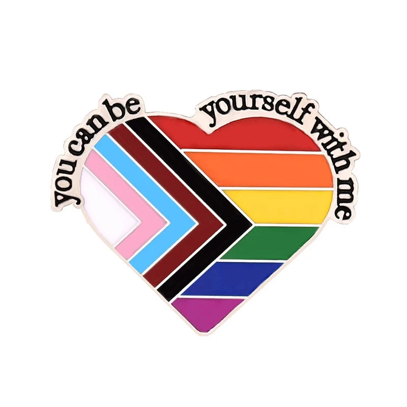 Pin's émaillé arc-en-ciel Pride en alliage de zinc, 20 modèles