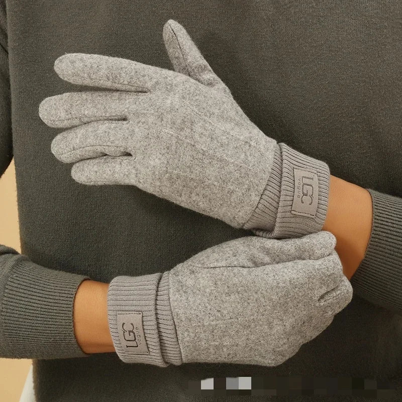Gants d'hiver chauds pour femme, doublure douce et écran tactile