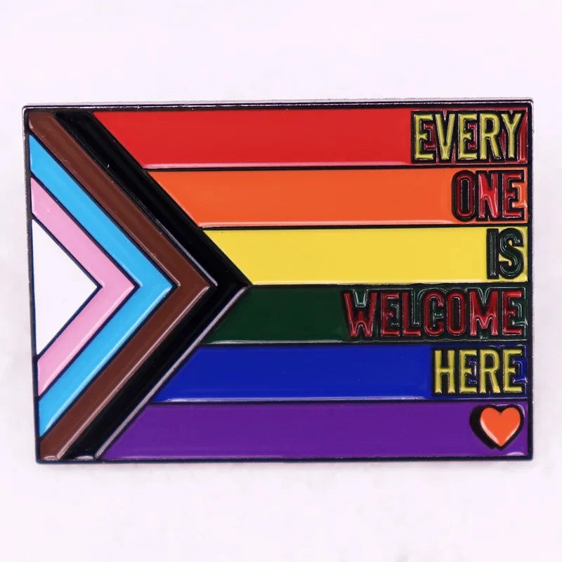 Pin's émaillé arc-en-ciel Pride en alliage de zinc, 20 modèles