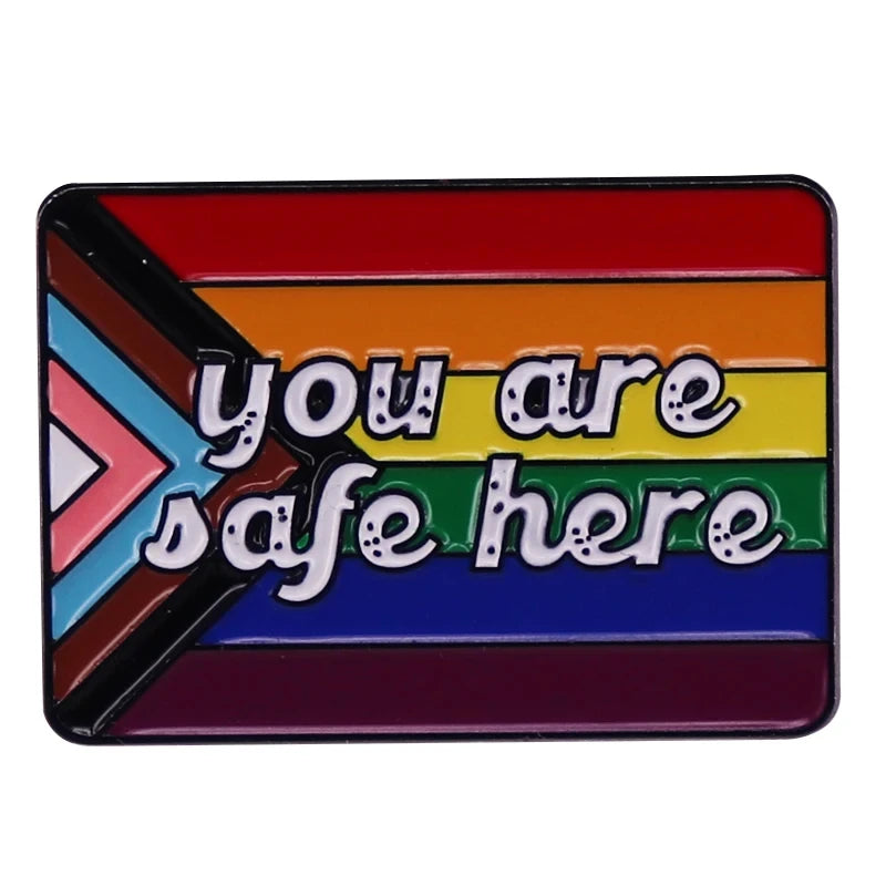 Pin's émaillé arc-en-ciel Pride en alliage de zinc, 20 modèles
