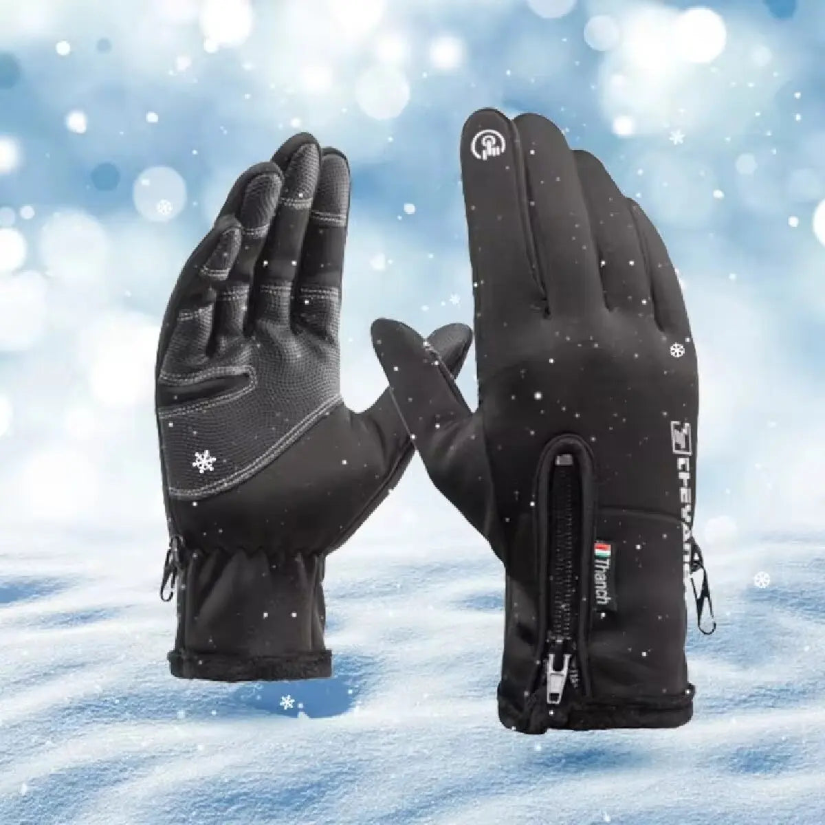 Gants d'hiver thermiques coupe-vent, écran tactile, pour le sport