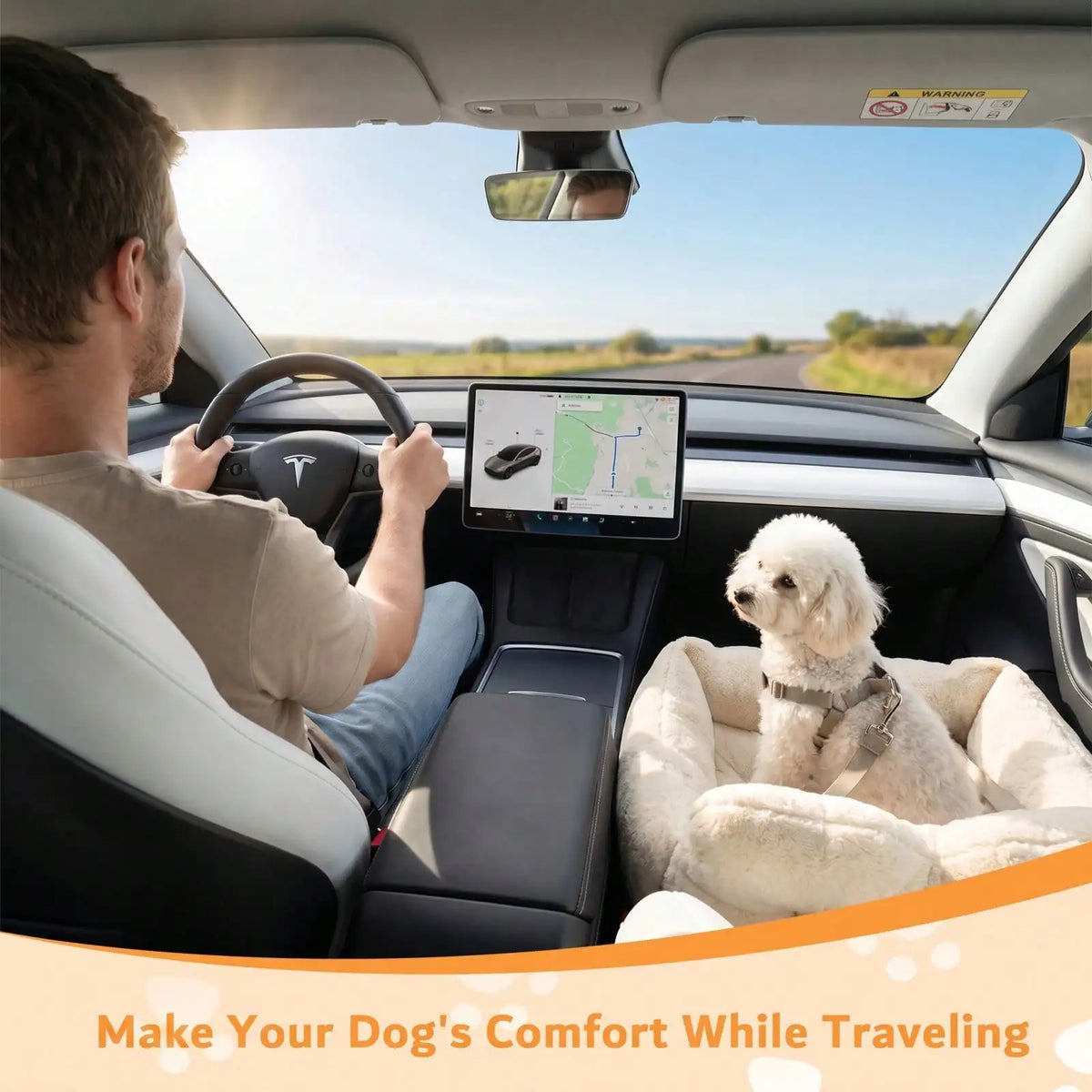 Siège de voiture pour chien et chat, coussin de voyage avec sangles