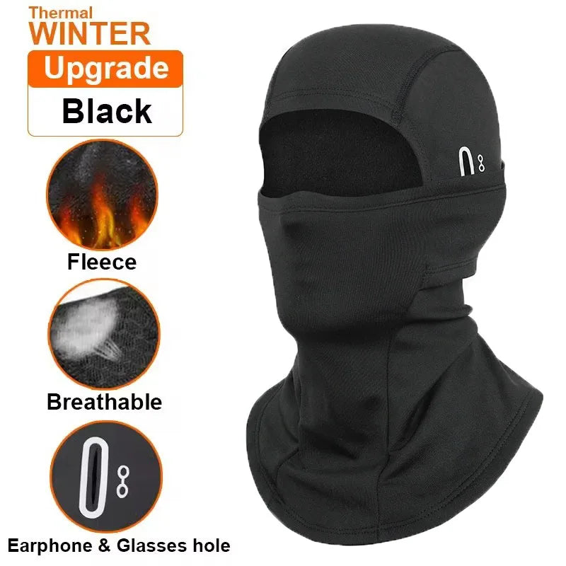 Cagoule thermique intégrale pour sports d'hiver