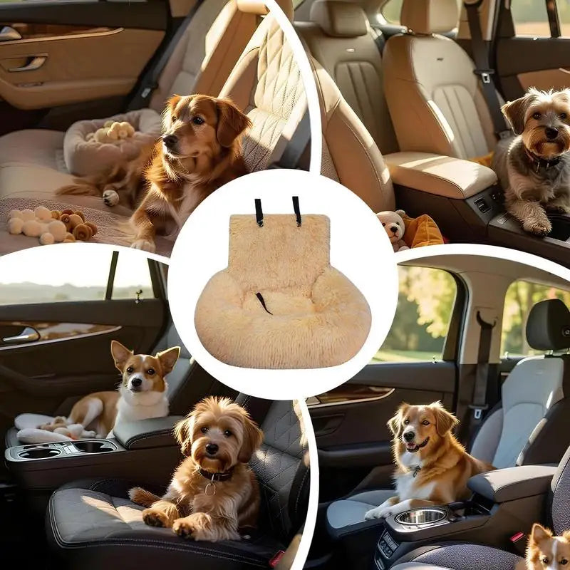 Siège coussin de voiture pour chien, antidérapant et lavable