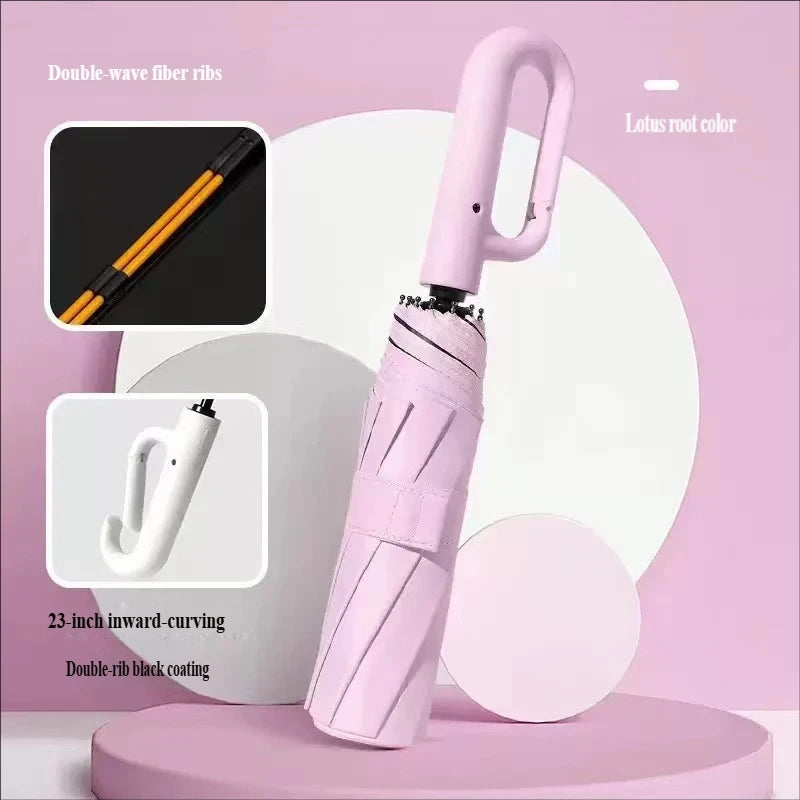 Parapluie pliant automatique XL, coupe-vent et anti-UV