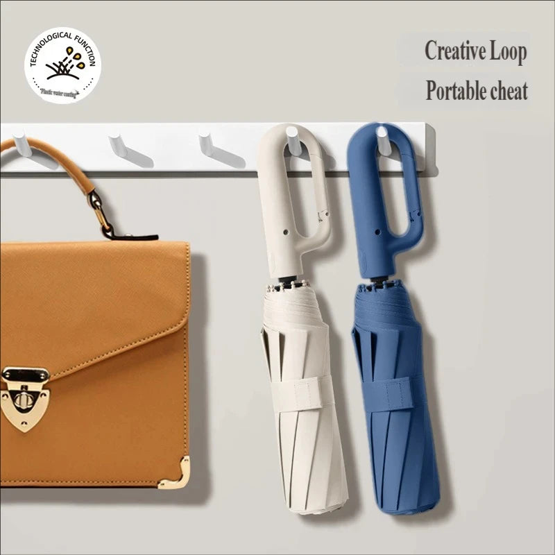 Parapluie pliant automatique XL, coupe-vent et anti-UV