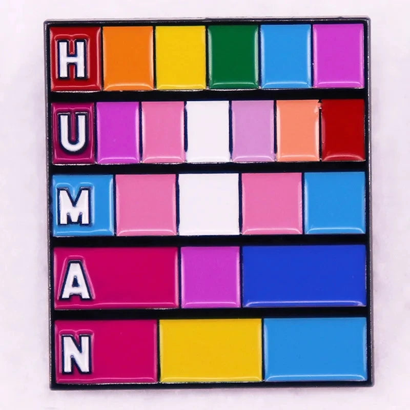 Pin's émaillé arc-en-ciel Pride en alliage de zinc, 20 modèles
