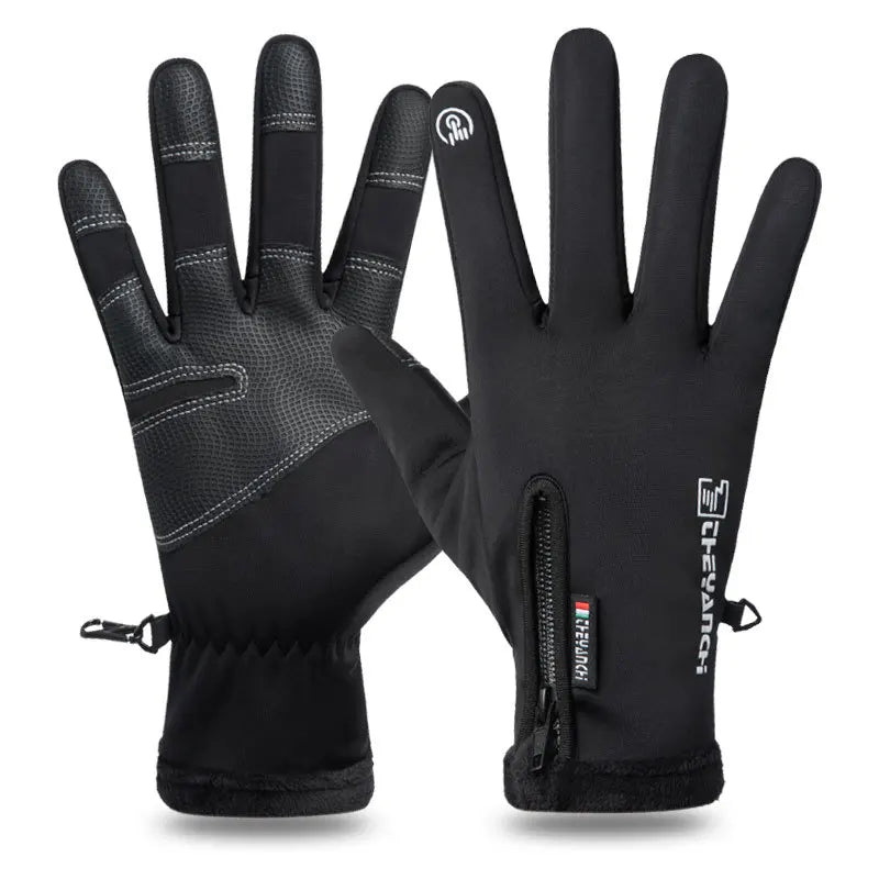 Gants d'hiver thermiques coupe-vent, écran tactile, pour le sport