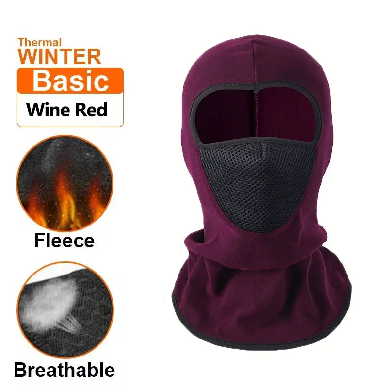 Cagoule thermique intégrale pour sports d'hiver