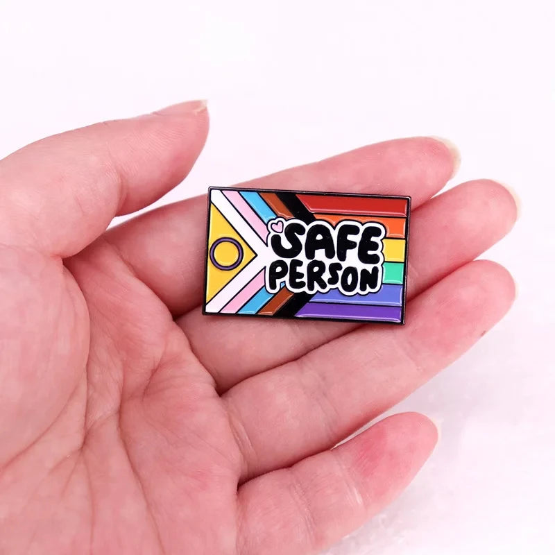 Pin's émaillé arc-en-ciel Pride en alliage de zinc, 20 modèles