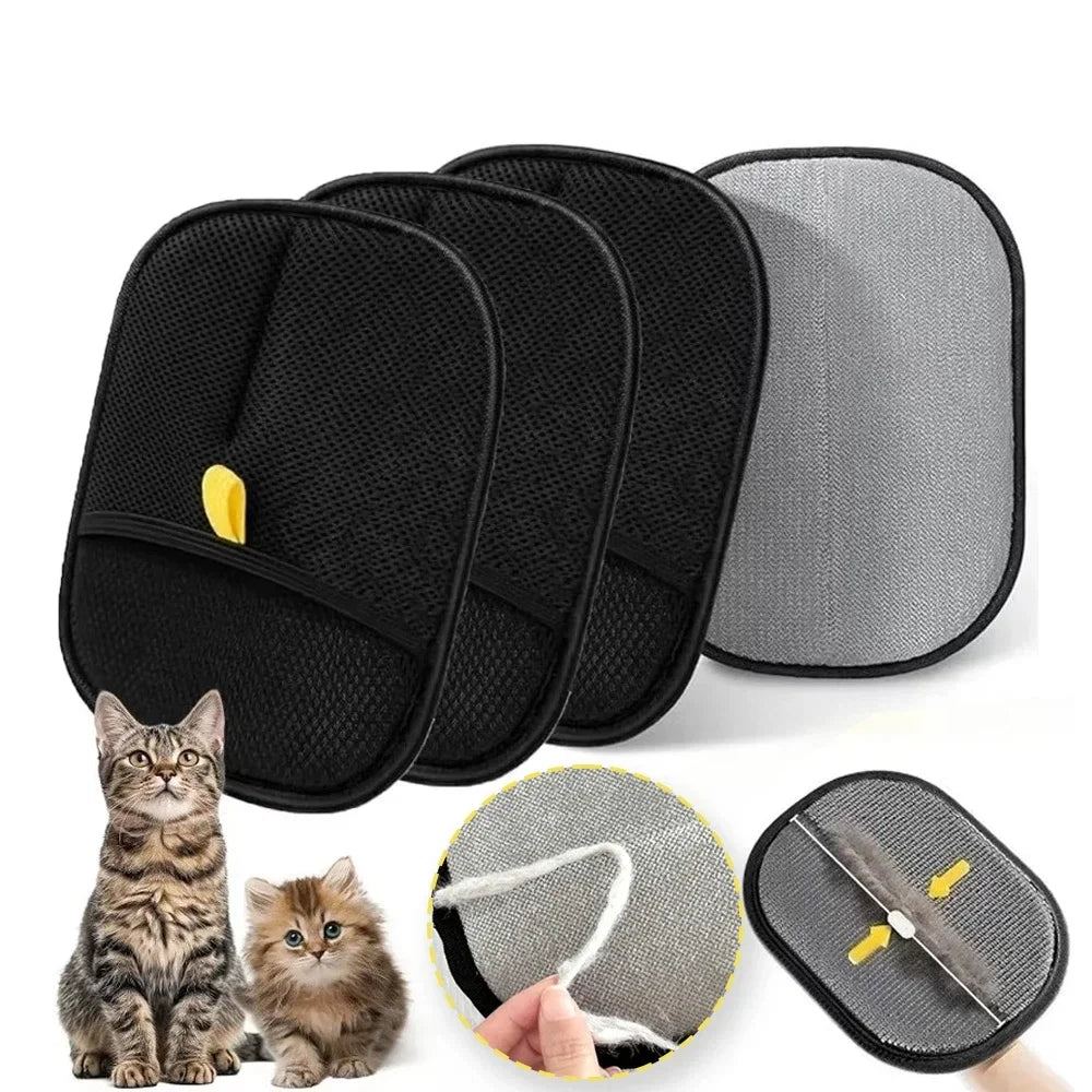 Gant anti-poils réutilisable pour chien et chat, double face