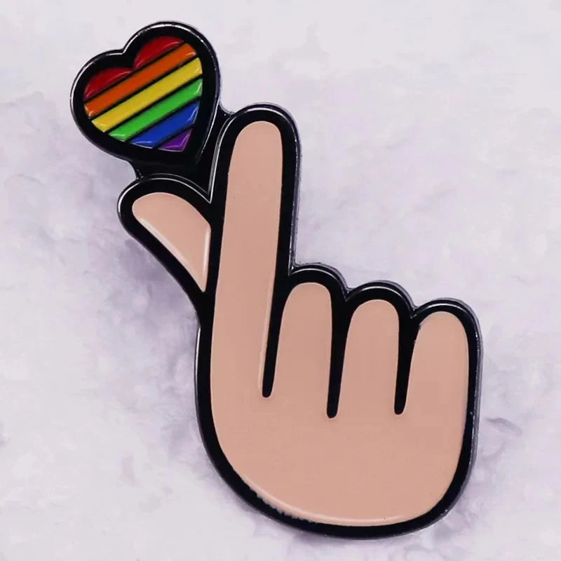 Pin's émaillé arc-en-ciel Pride en alliage de zinc, 20 modèles