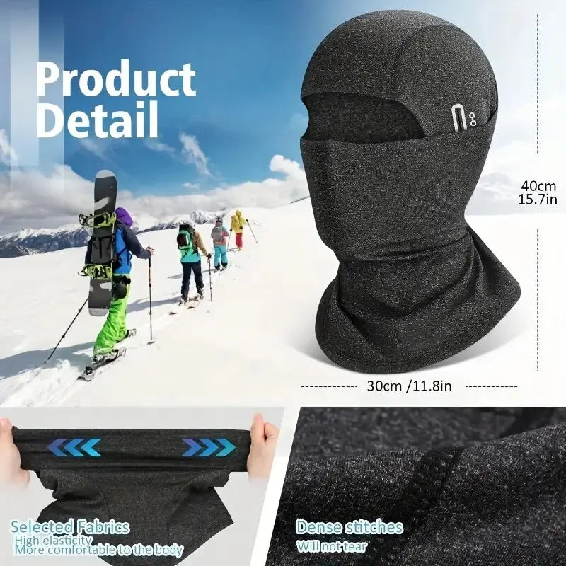 Cagoule thermique intégrale pour sports d'hiver