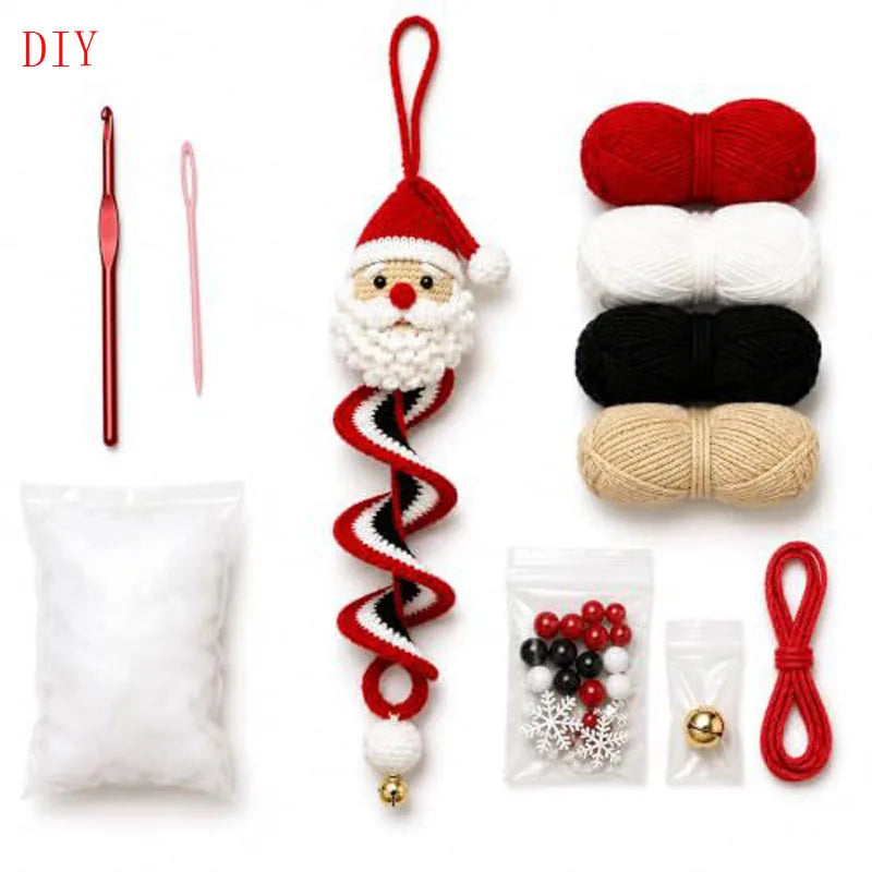 Kit créatif de Noël : décoration bonhomme de neige en spirale à réaliser soi-même