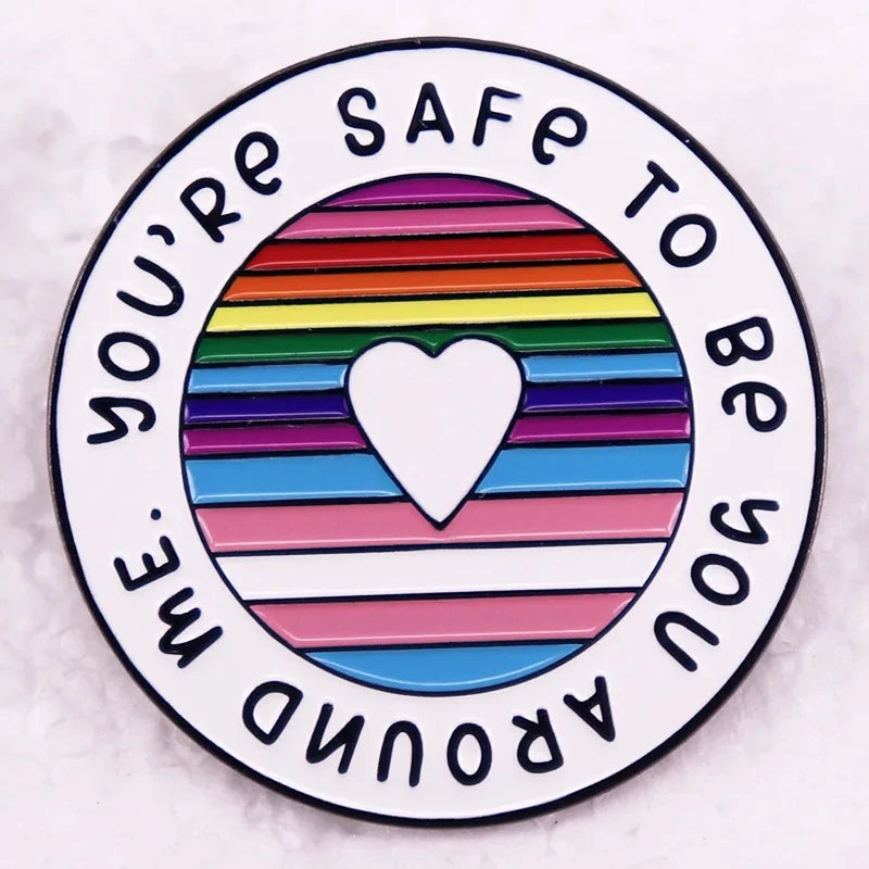 Pin's émaillé arc-en-ciel Pride en alliage de zinc, 20 modèles