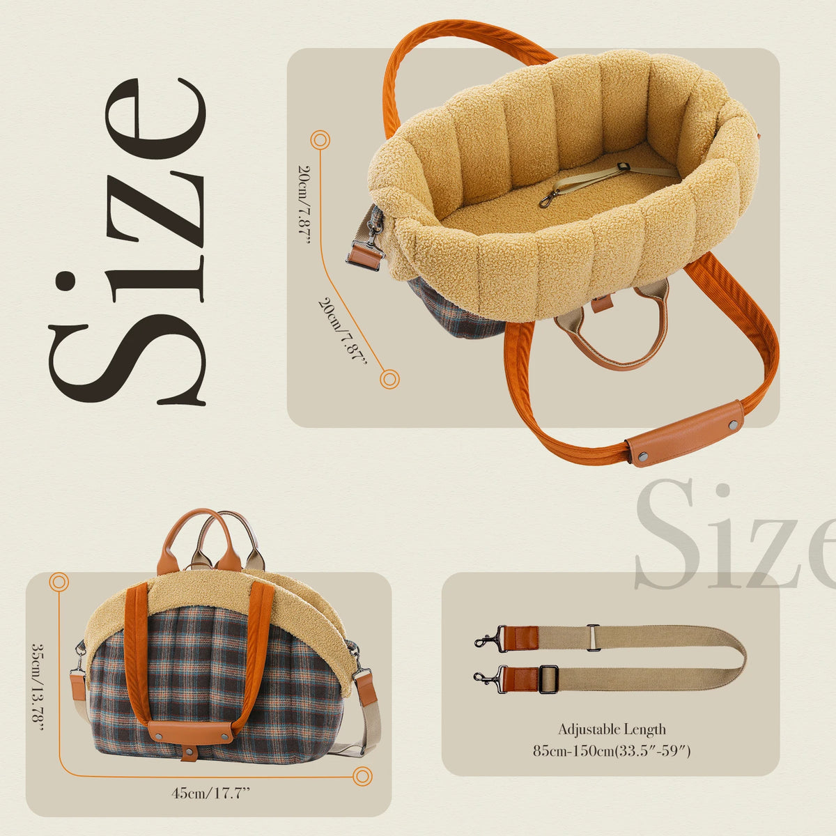Sac de transport pliable 4-en-1 pour petit chien ou chat